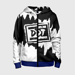 Толстовка на молнии детская ДДТ, цвет: 3D-синий