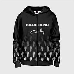 Детская толстовка на молнии Billie Eilish: Black Autograph