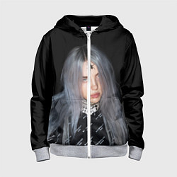 Толстовка на молнии детская BILLIE EILISH с Пауком, цвет: 3D-меланж