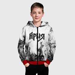 Толстовка на молнии детская АРИЯ, цвет: 3D-красный — фото 2