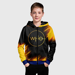 Толстовка на молнии детская DOCTOR WHO, цвет: 3D-синий — фото 2