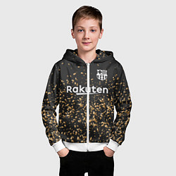 Толстовка на молнии детская Барселона альтернативная 2020, цвет: 3D-белый — фото 2