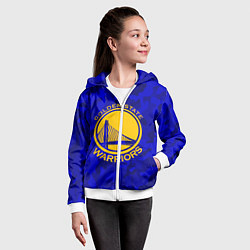 Толстовка на молнии детская GOLDEN STATE WARRIORS, цвет: 3D-белый — фото 2
