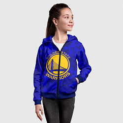 Толстовка на молнии детская GOLDEN STATE WARRIORS, цвет: 3D-синий — фото 2