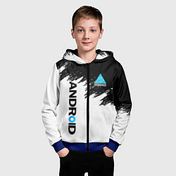 Толстовка на молнии детская DETROIT BECOME HUMAN, цвет: 3D-синий — фото 2