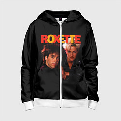 Толстовка на молнии детская Roxette, цвет: 3D-белый