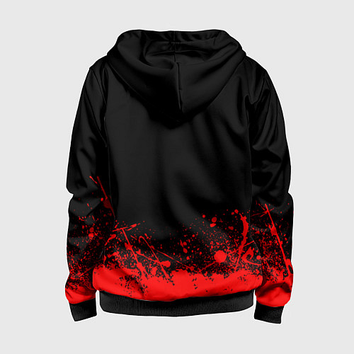 Детская толстовка на молнии АлисА / 3D-Черный – фото 2