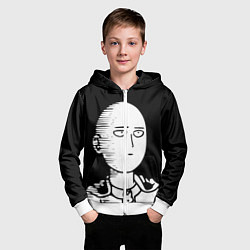 Толстовка на молнии детская ONE-PUNCH MAN, цвет: 3D-белый — фото 2