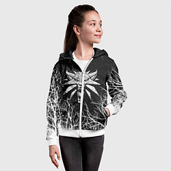 Толстовка на молнии детская ВЕДЬМАК, цвет: 3D-белый — фото 2