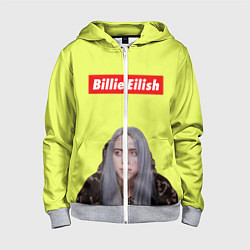 Толстовка на молнии детская BILLIE EILISH, цвет: 3D-меланж