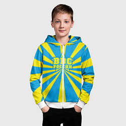 Толстовка на молнии детская ВВС России, цвет: 3D-белый — фото 2