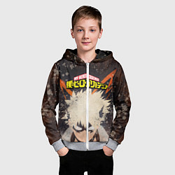 Толстовка на молнии детская MY HERO ACADEMIA, цвет: 3D-меланж — фото 2