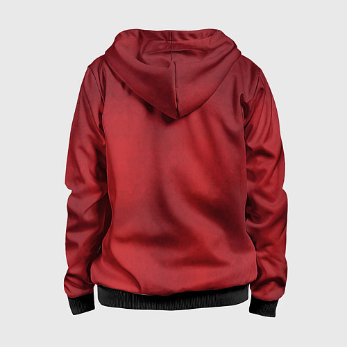 Детская толстовка на молнии Hollow Knight / 3D-Черный – фото 2