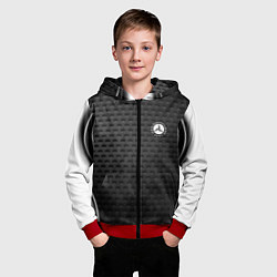 Толстовка на молнии детская MERCEDES-BENZ, цвет: 3D-красный — фото 2