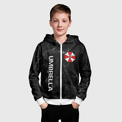 Толстовка на молнии детская UMBRELLA CORP, цвет: 3D-белый — фото 2