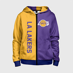 Толстовка на молнии детская LA LAKERS, цвет: 3D-синий