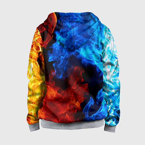 Детская толстовка на молнии MINECRAFT / 3D-Меланж – фото 2