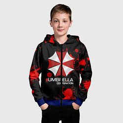 Толстовка на молнии детская UMBRELLA CORP, цвет: 3D-синий — фото 2