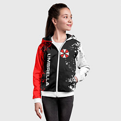 Толстовка на молнии детская UMBRELLA CORPORATION, цвет: 3D-белый — фото 2