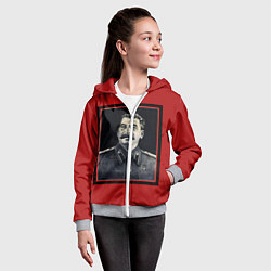 Толстовка на молнии детская Сталин, цвет: 3D-меланж — фото 2