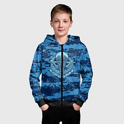 Толстовка на молнии детская ВДВ СССР, цвет: 3D-черный — фото 2