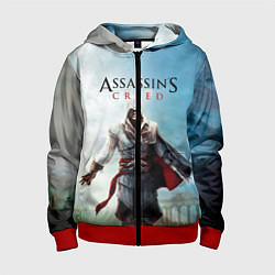 Толстовка на молнии детская Assassins Creed, цвет: 3D-красный