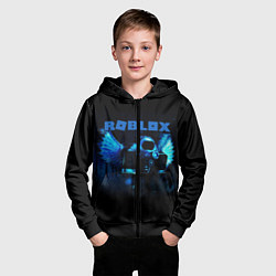 Толстовка на молнии детская ROBLOX, цвет: 3D-черный — фото 2