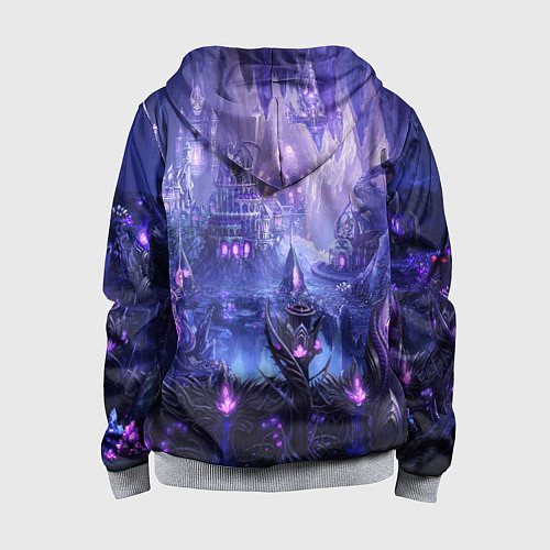 Детская толстовка на молнии HEROES / 3D-Меланж – фото 2