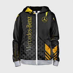 Толстовка на молнии детская Mercedes-Benz, цвет: 3D-меланж