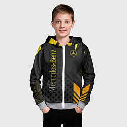 Толстовка на молнии детская Mercedes-Benz, цвет: 3D-меланж — фото 2