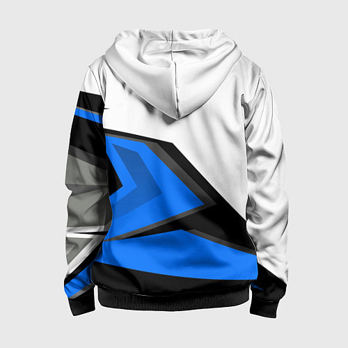 Детская толстовка на молнии Mercedes-Benz / 3D-Черный – фото 2