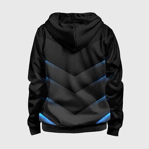 Детская толстовка на молнии BMW / 3D-Черный – фото 2