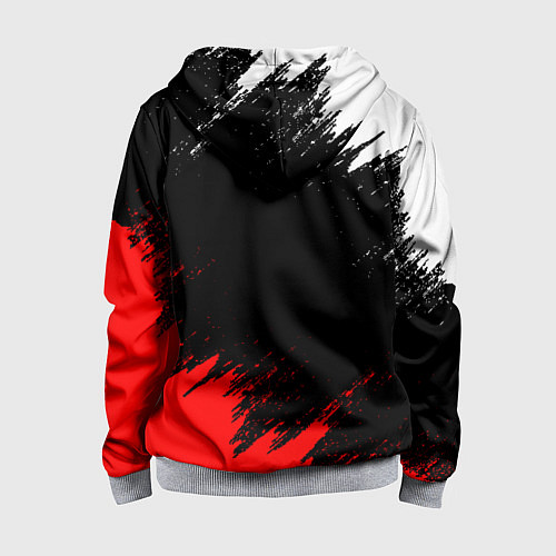 Детская толстовка на молнии NISSAN GTR / 3D-Меланж – фото 2