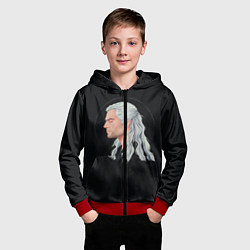 Толстовка на молнии детская ГЕРАЛЬТ ИЗ НЕТФЛИКСА, цвет: 3D-красный — фото 2