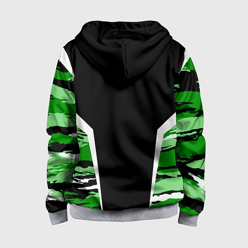 Детская толстовка на молнии Пограничные Войска / 3D-Меланж – фото 2