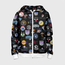 Детская толстовка на молнии NBA Pattern