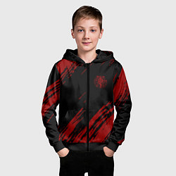 Толстовка на молнии детская Стальной алхимик, цвет: 3D-черный — фото 2