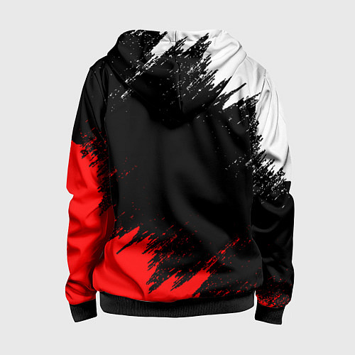 Детская толстовка на молнии АНАРХИЯ / 3D-Черный – фото 2