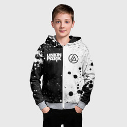 Толстовка на молнии детская LINKIN PARK, цвет: 3D-меланж — фото 2