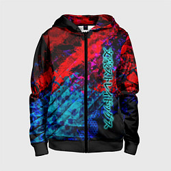 Толстовка на молнии детская Bungou Stray Dogs, цвет: 3D-черный