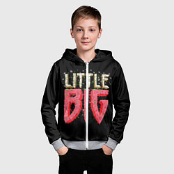 Толстовка на молнии детская Little Big, цвет: 3D-меланж — фото 2