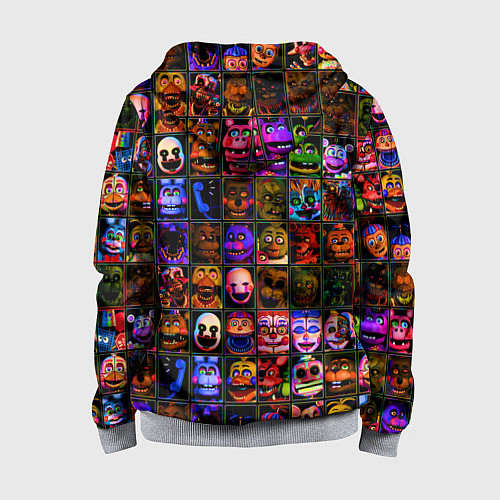 Детская толстовка на молнии Five Nights At Freddy's / 3D-Меланж – фото 2