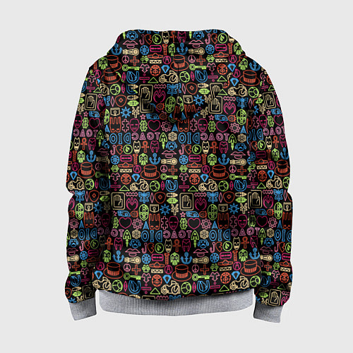 Детская толстовка на молнии JoJo Bizarre Adventure / 3D-Меланж – фото 2