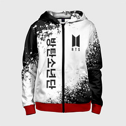 Толстовка на молнии детская BTS, цвет: 3D-красный