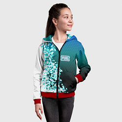 Толстовка на молнии детская PUBG, цвет: 3D-красный — фото 2