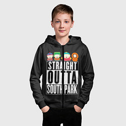 Толстовка на молнии детская South Park, цвет: 3D-черный — фото 2