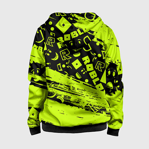 Детская толстовка на молнии Roblox / 3D-Черный – фото 2
