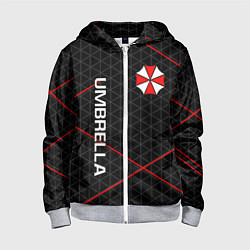 Толстовка на молнии детская UMBRELLA CORP, цвет: 3D-меланж