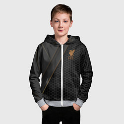 Толстовка на молнии детская Liverpool FC, цвет: 3D-меланж — фото 2