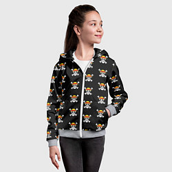 Толстовка на молнии детская One Piece, цвет: 3D-меланж — фото 2